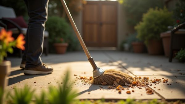 Quel balai pour nettoyer efficacement vos surfaces extérieures ?