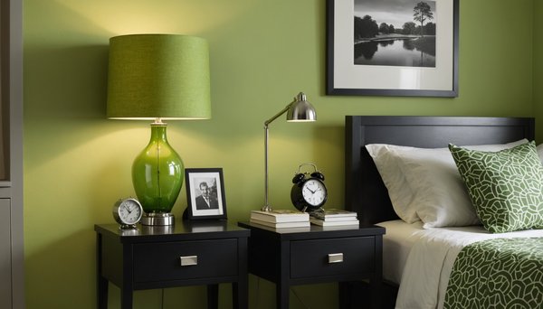 Illuminez votre chambre avec une lampe de chevet vert chic